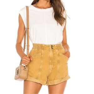 We The Free Free People Small Kasee Muscle Tank Oversized Boxy Raw Hem‎